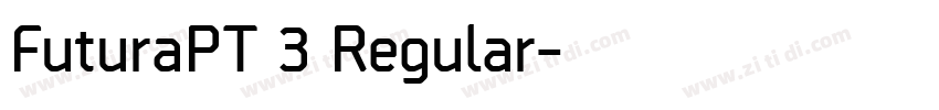 FuturaPT 3 Regular字体转换